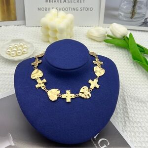 Heart Cross Necklace
